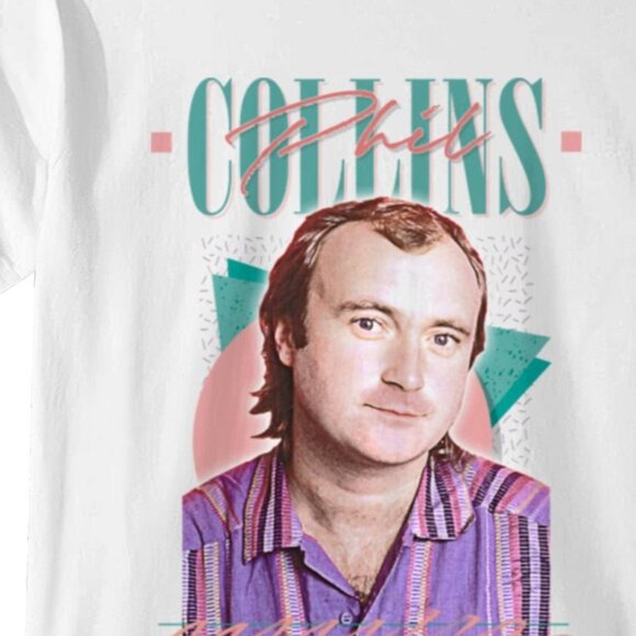 Retro 80s Aesthetic Phil Collins Graphic T-Shirt Music Fan Vintage Style 159 - Picture 2 of 5